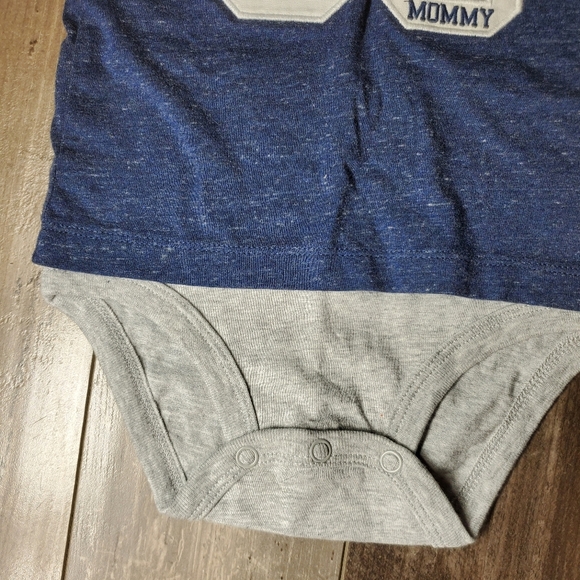NWT Carter's Navy Blue Sports Shirt Size 12m Baby Toddler Onesie Bodysuit - Picture 9 of 9